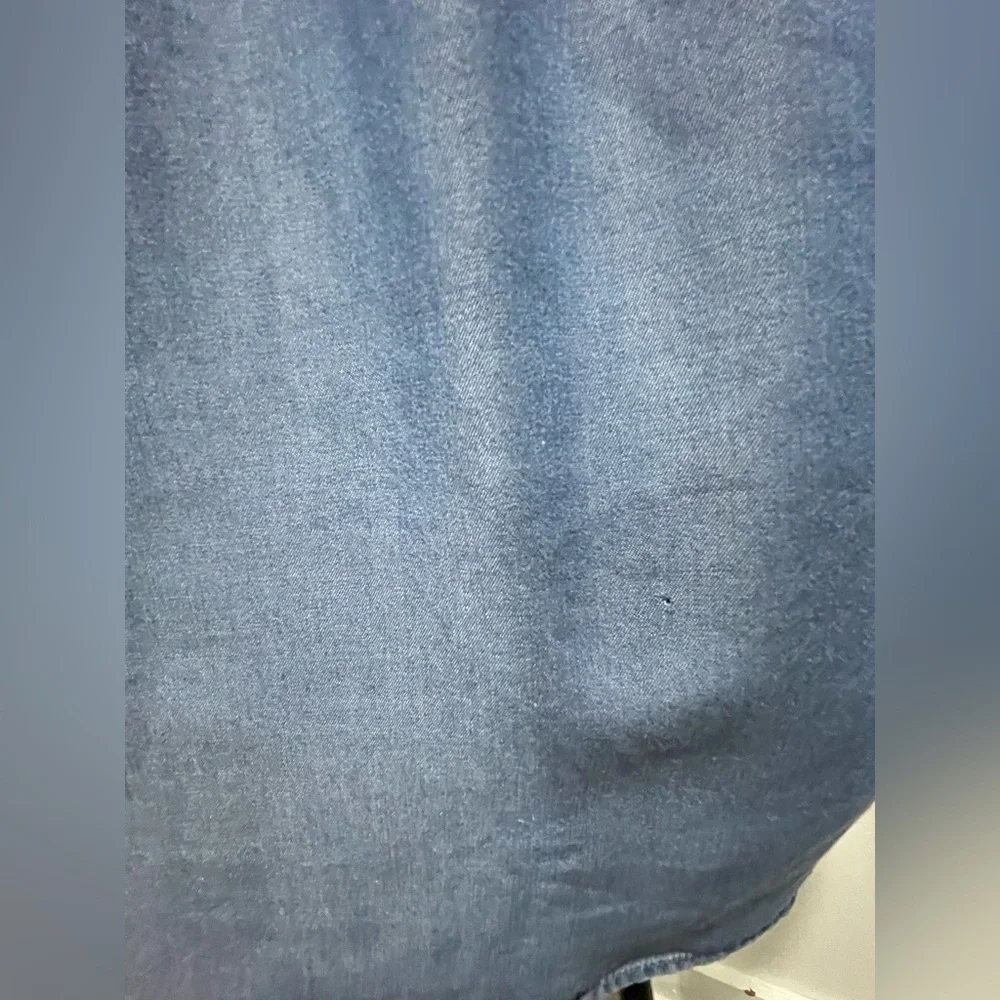 Michael Kors Blue Button Down Shirt with Bow